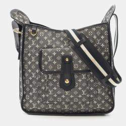Pre Owned Louis Vuitton Black Monogram Mini Lin Besace Mary Kate
