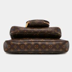 Pre Owned Louis Vuitton Brown Monogram Multi Pochette Accessoires