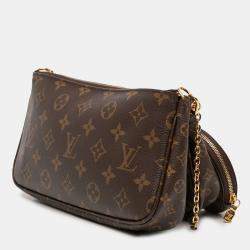 Pre Owned Louis Vuitton Brown Monogram Multi Pochette Accessoires