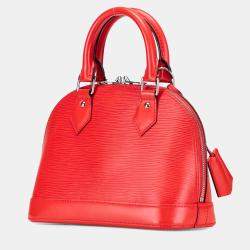 Pre Owned Louis Vuitton Red Epi Alma BB
