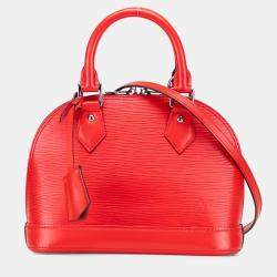 Pre Owned Louis Vuitton Red Epi Alma BB
