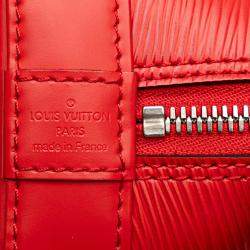 Pre Owned Louis Vuitton Red Epi Alma BB