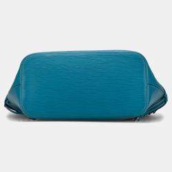Pre Owned Louis Vuitton Blue Epi Neverfull MM