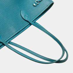 Pre Owned Louis Vuitton Blue Epi Neverfull MM