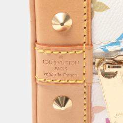 Pre Owned Louis Vuitton White Monogram Multicolore Alma PM