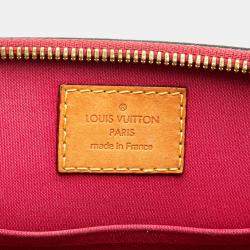 Pre Owned Louis Vuitton Red Monogram Vernis Alma BB