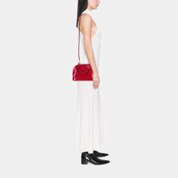Pre Owned Louis Vuitton Red Monogram Vernis Alma BB