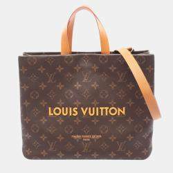 Pre Owned Louis Vuitton Brown Autres Cuir Monogram Shopper Tote MM