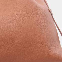 Pre Owned Louis Vuitton Brown Grained Calfskin Low Key Hobo MM