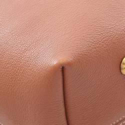 Pre Owned Louis Vuitton Brown Grained Calfskin Low Key Hobo MM