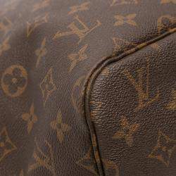 Pre Owned Louis Vuitton Brown Monogram Neverfull GM