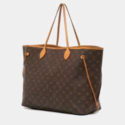 Pre Owned Louis Vuitton Brown Monogram Neverfull GM