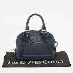 Pre Owned Louis Vuitton Indigo Epi Leather Alma BB Bag