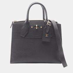 Pre Owned Louis Vuitton Black Taurillon City Steamer PM