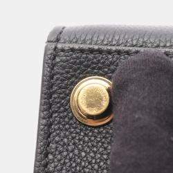 Pre Owned Louis Vuitton Black Taurillon City Steamer PM