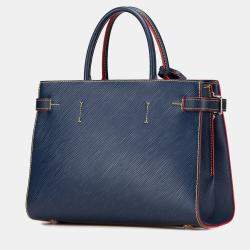 Pre Owned Louis Vuitton Blue Epi Twist Satchel