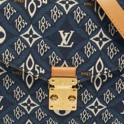 Pre Owned Louis Vuitton Blue Since 1854 Jacquard Pochette Metis Bag