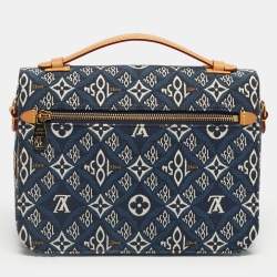 Pre Owned Louis Vuitton Blue Since 1854 Jacquard Pochette Metis Bag