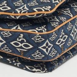Pre Owned Louis Vuitton Blue Since 1854 Jacquard Pochette Metis Bag