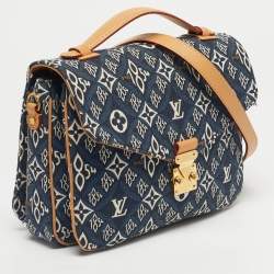 Pre Owned Louis Vuitton Blue Since 1854 Jacquard Pochette Metis Bag