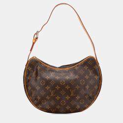 Pre Owned Louis Vuitton Brown Monogram Croissant MM