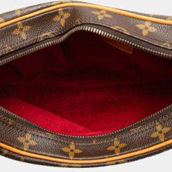 Pre Owned Louis Vuitton Brown Monogram Croissant MM