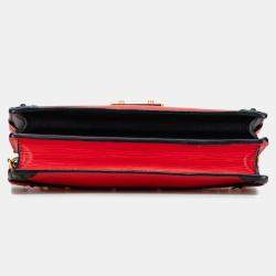 Pre Owned Louis Vuitton Red Epi Trunk Clutch