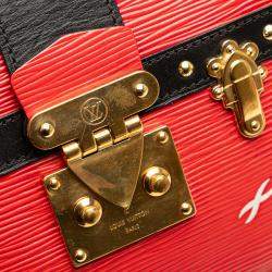 Pre Owned Louis Vuitton Red Epi Trunk Clutch