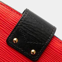 Pre Owned Louis Vuitton Red Epi Trunk Clutch