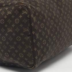 Pre Owned Louis Vuitton Fusain Monogram Mini Lin Canvas Speedy 30 Bag