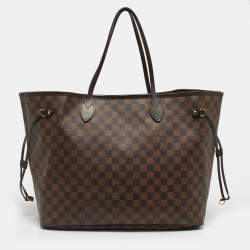 Pre Owned Louis Vuitton Damier Ebene Canvas Neverfull GM Bag