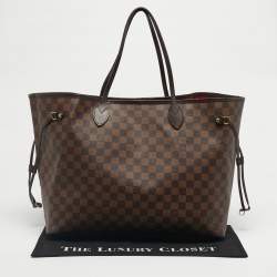 Pre Owned Louis Vuitton Damier Ebene Canvas Neverfull GM Bag