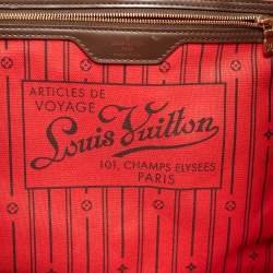 Pre Owned Louis Vuitton Damier Ebene Canvas Neverfull GM Bag