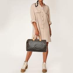 Pre Owned Louis Vuitton Monogram Canvas Speedy 35 Bag