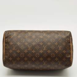 Pre Owned Louis Vuitton Monogram Canvas Speedy 35 Bag
