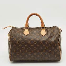 Pre Owned Louis Vuitton Monogram Canvas Speedy 35 Bag