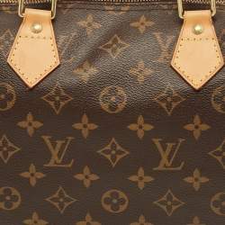 Pre Owned Louis Vuitton Monogram Canvas Speedy 35 Bag
