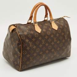 Pre Owned Louis Vuitton Monogram Canvas Speedy 35 Bag