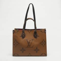 Pre Owned Louis Vuitton Monogram Giant Reverse Canvas Onthego MM Bag