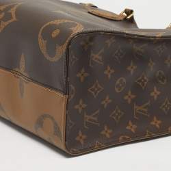 Pre Owned Louis Vuitton Monogram Giant Reverse Canvas Onthego MM Bag