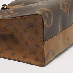 Pre Owned Louis Vuitton Monogram Giant Reverse Canvas Onthego MM Bag