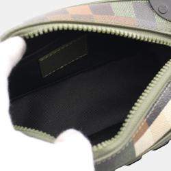 Pre Owned Louis Vuitton Green Damoflage Mini Soft Trunk