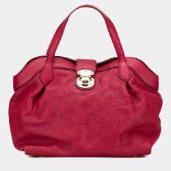 Pre Owned Louis Vuitton Red Monogram Mahina Cirrus PM
