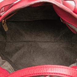 Pre Owned Louis Vuitton Red Monogram Mahina Cirrus PM