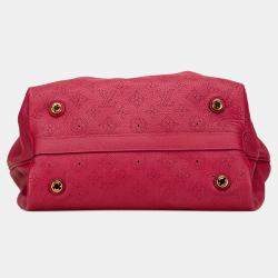 Pre Owned Louis Vuitton Red Monogram Mahina Cirrus PM