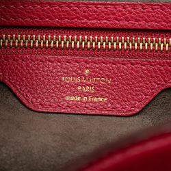 Pre Owned Louis Vuitton Red Monogram Mahina Cirrus PM