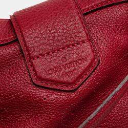 Pre Owned Louis Vuitton Red Monogram Mahina Cirrus PM