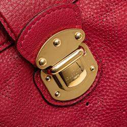 Pre Owned Louis Vuitton Red Monogram Mahina Cirrus PM