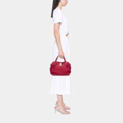 Pre Owned Louis Vuitton Red Monogram Mahina Cirrus PM
