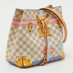 Pre Owned Louis Vuitton Damier Azur Summer Trunks NeoNoe MM Bag